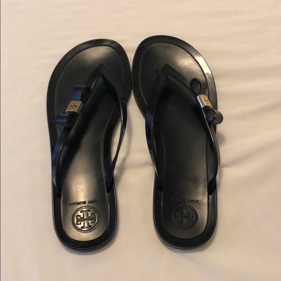 Tory Burch Michaela Bow Jelly Thong Sandal - Picture 1 of 3